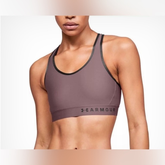 Under Armour Mid Keyhole Women's Sports Bra, Size S - Picture 1 of 6